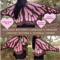 Monarch Butterfly Cardigan Crochet Pattern
