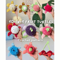 10-in-1 Fruit Turtle Crochet Pattern Bundle