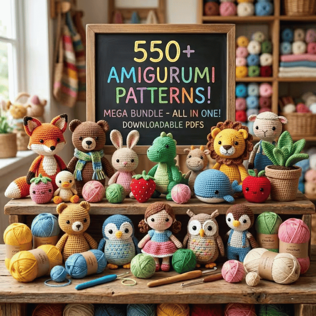 550+ Amigurumi Crochet Patterns Bundle – Ultimate Plushie & Toy PDF Collection