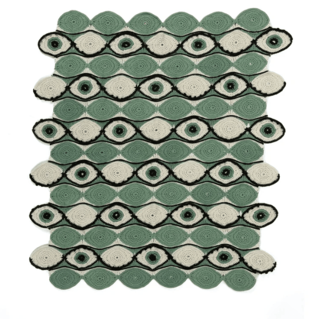 Bernat Eye See You Crochet Blanket Pattern – Textured Eyelet Afghan PDF