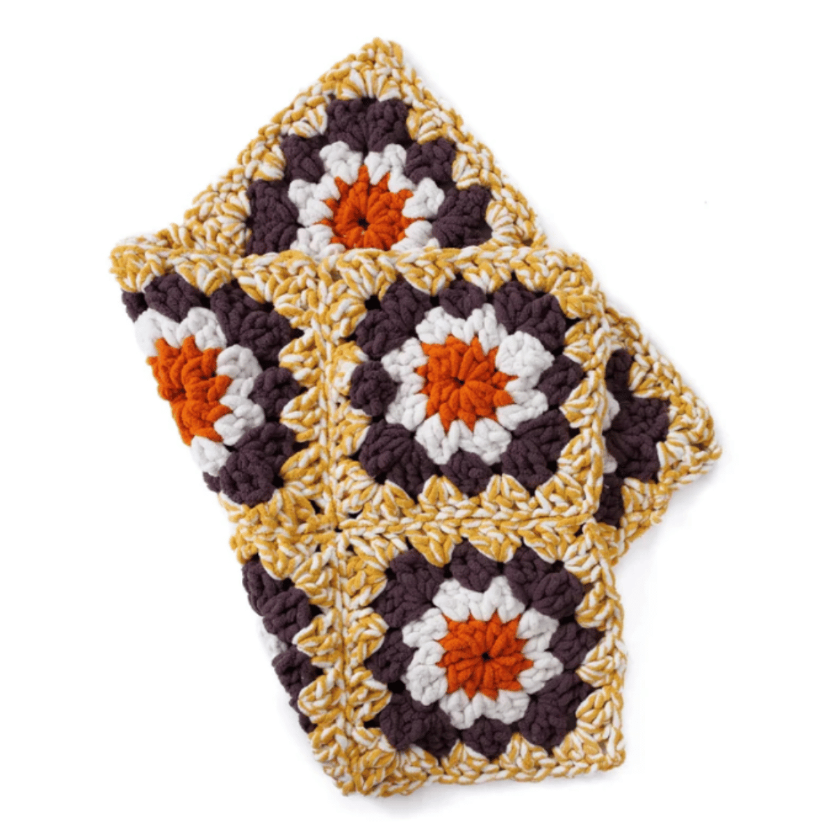 Bernat Gigantic Granny Crochet Blanket or Rug Pattern – Jumbo Granny Square PDF