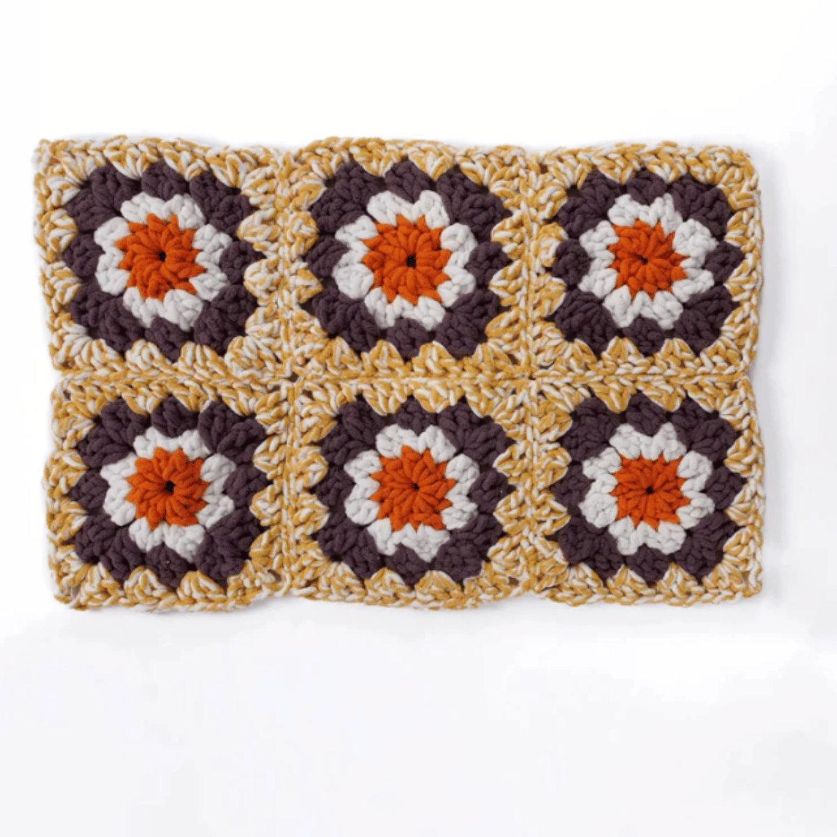 Bernat Gigantic Granny Crochet Blanket or Rug Pattern – Jumbo Granny Square PDF