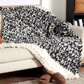 Bernat Go With the Flow Table Knit Blanket Pattern