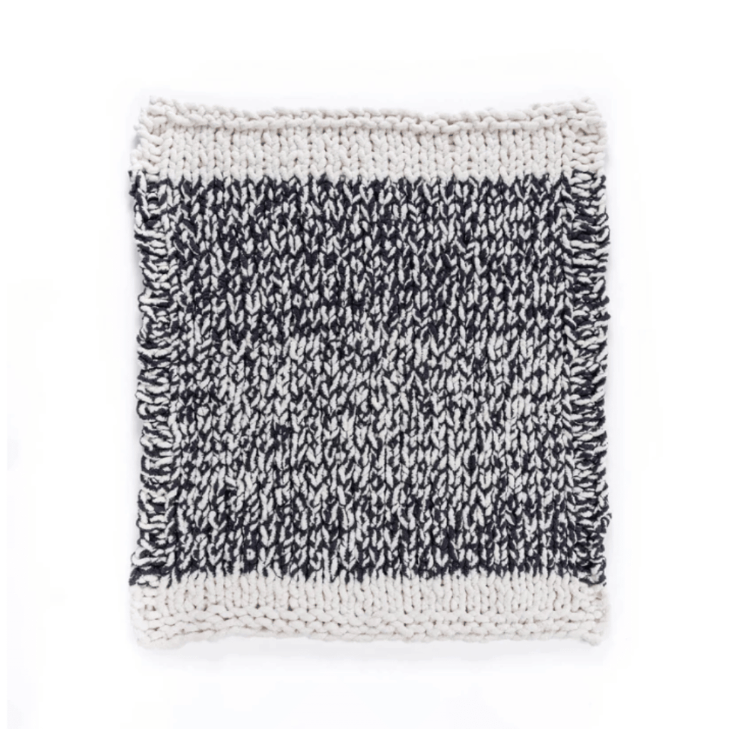 Bernat Go With the Flow Table Knit Blanket Pattern