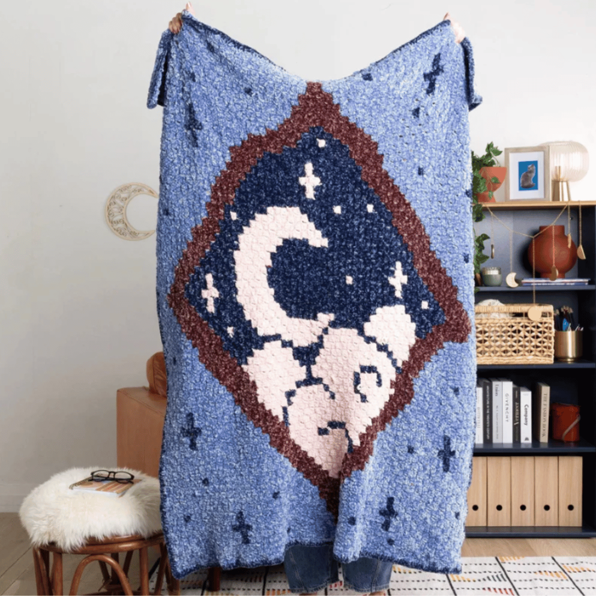 Bernat Moonlit View Crochet Blanket Pattern