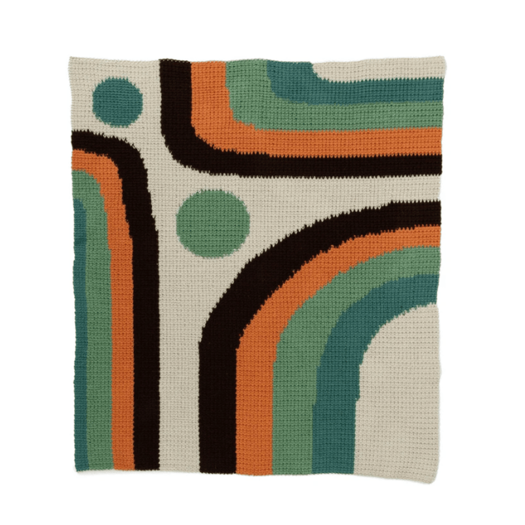 Caron Calm Current Crochet Blanket