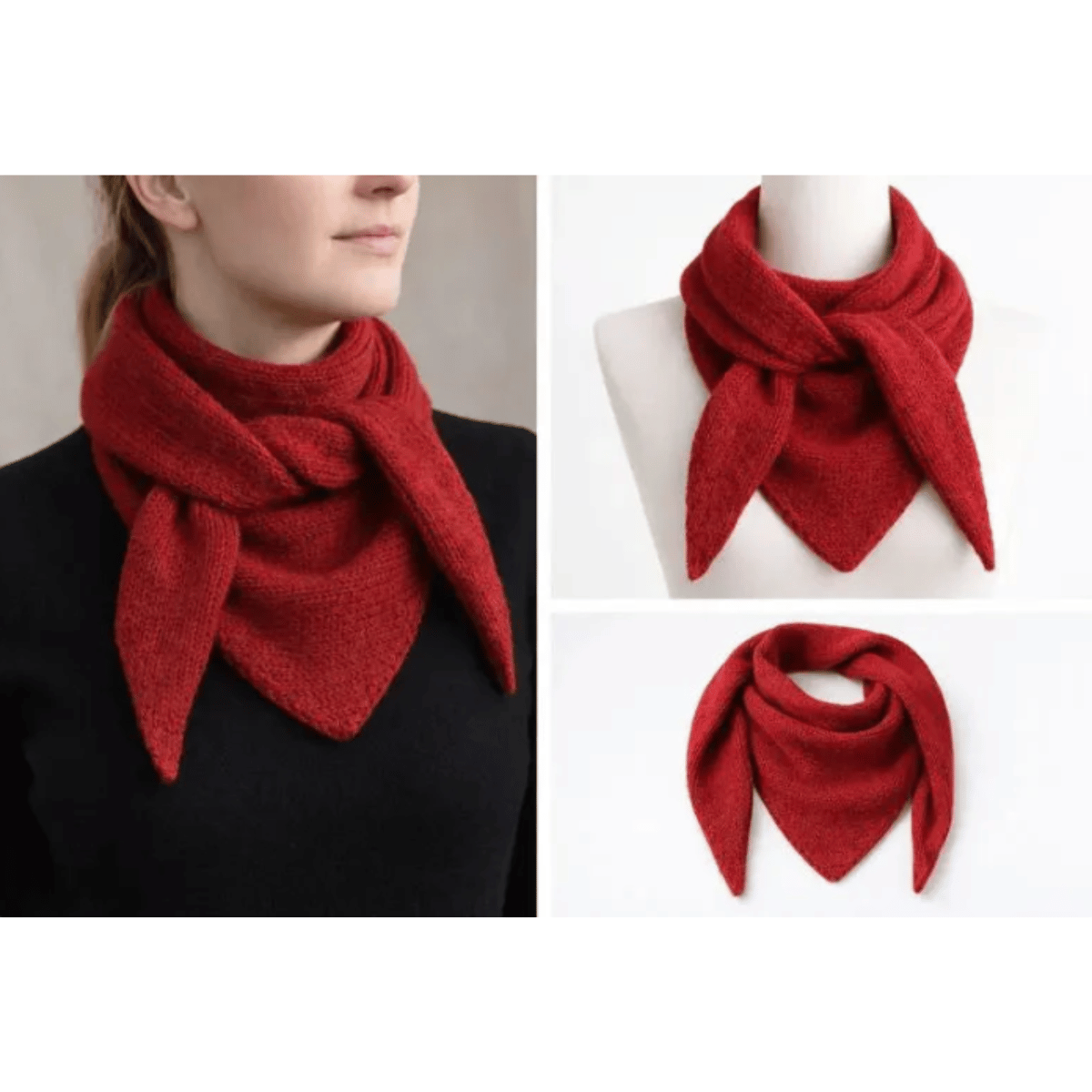 Easy Triangle Scarf Knitting Pattern – Cozy Shawl & Wrap PDF