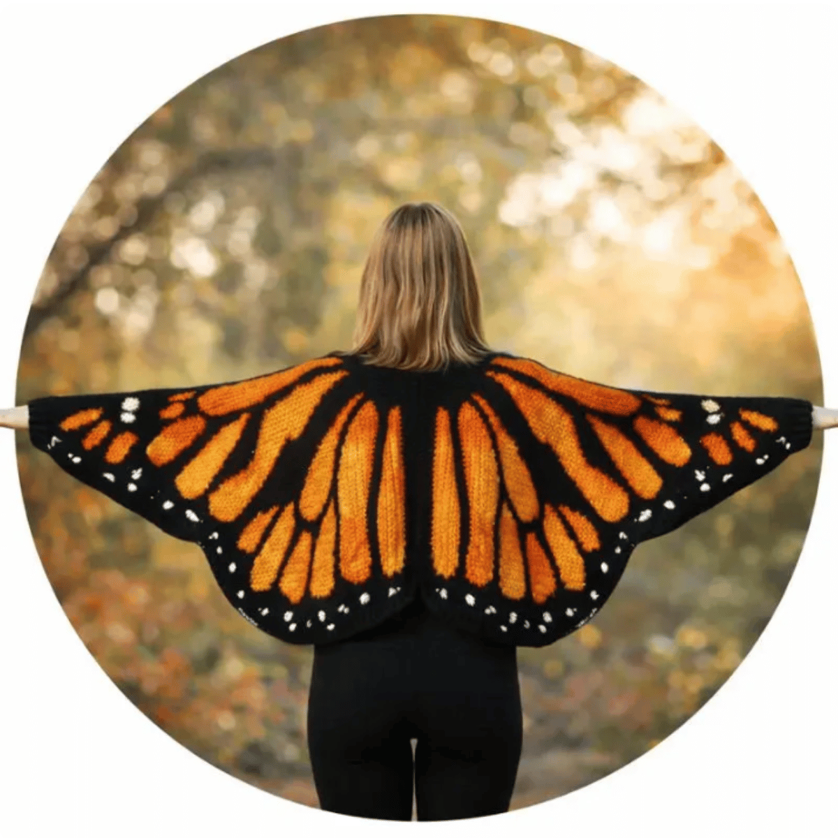 Monarch Butterfly Cardigan Crochet Pattern PDF – Granny Square Boho Sweater