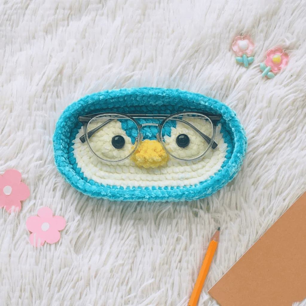 Kawaii Glasses Holders Crochet Pattern PDF – Cute Animal Eyeglass Stand Tutorial