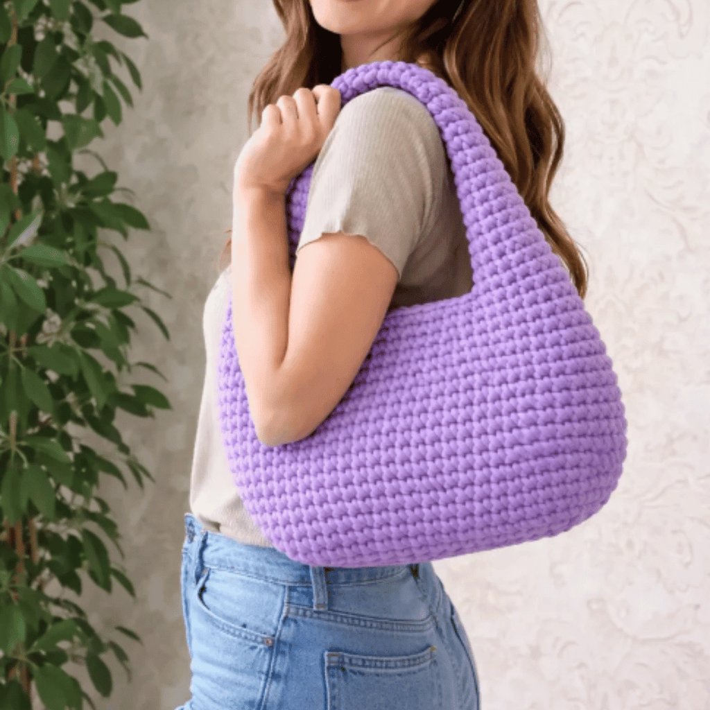 Nokka Bag Crochet Pattern PDF – Modern Chunky Shoulder Bag