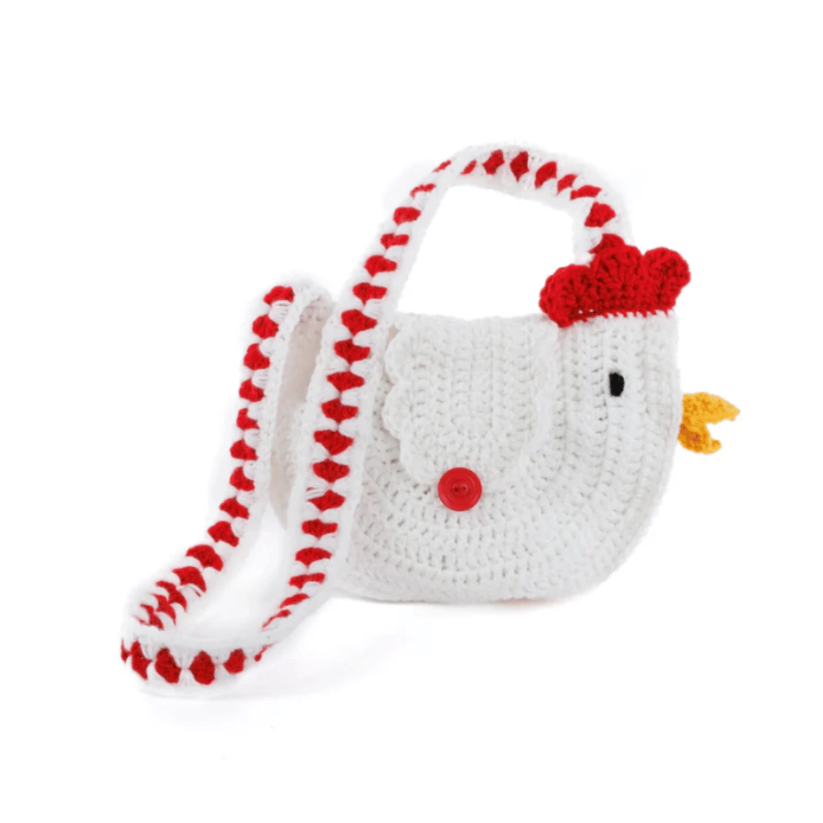 Red Heart Crochet Chicken Bag Pattern – Cute Farmhouse Tote PDF