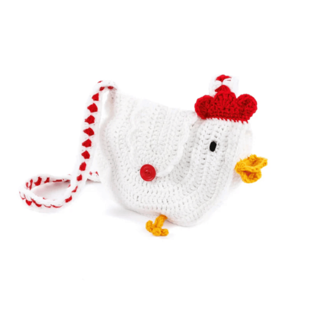 Red Heart Crochet Chicken Bag Pattern – Cute Farmhouse Tote PDF