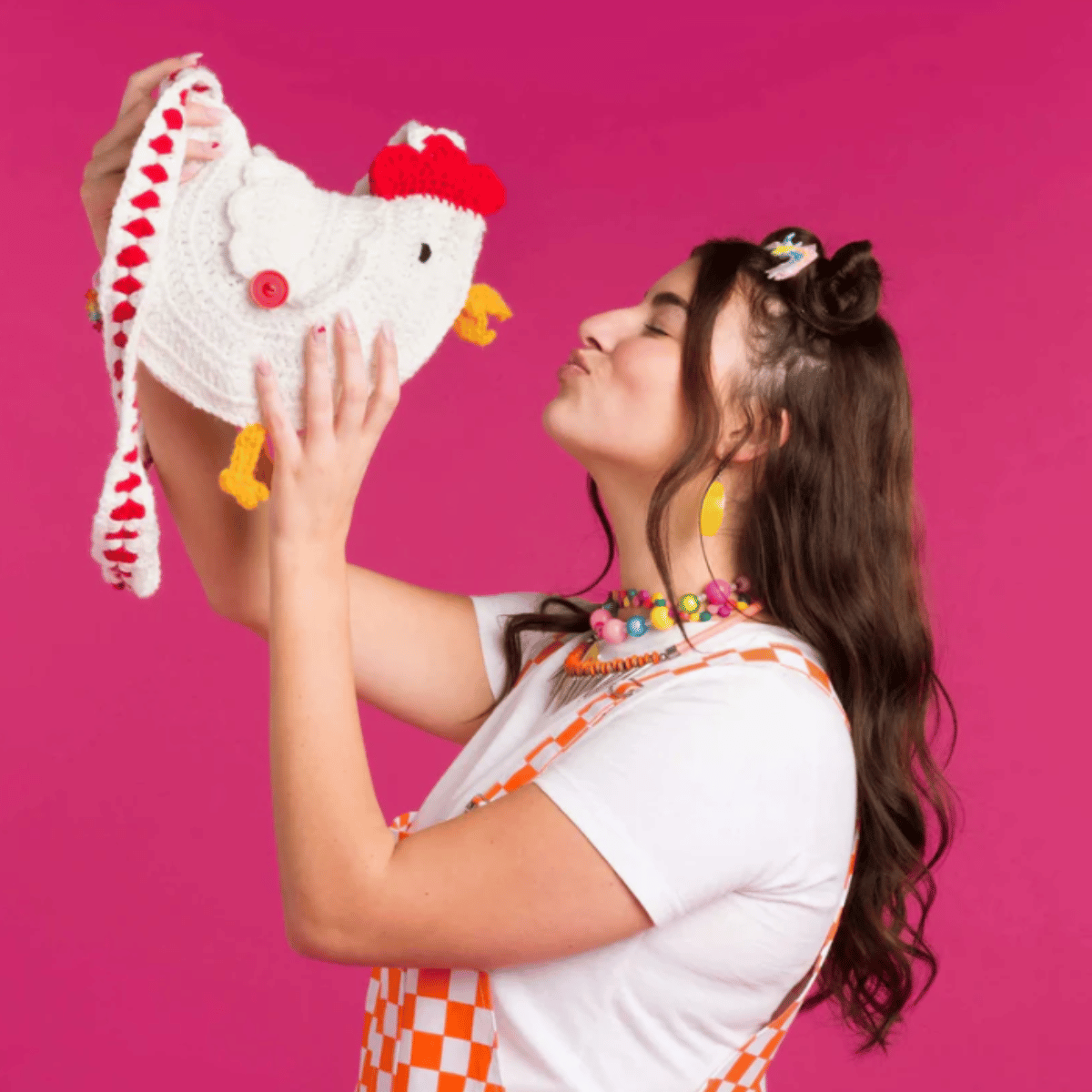 Red Heart Crochet Chicken Bag Pattern – Cute Farmhouse Tote PDF