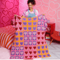 Red Heart Crochet Lots O’ Love Blanket Pattern – Cozy Heart Throw PDF