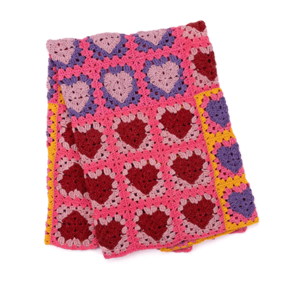 Red Heart Crochet Lots O’ Love Blanket Pattern – Cozy Heart Throw PDF
