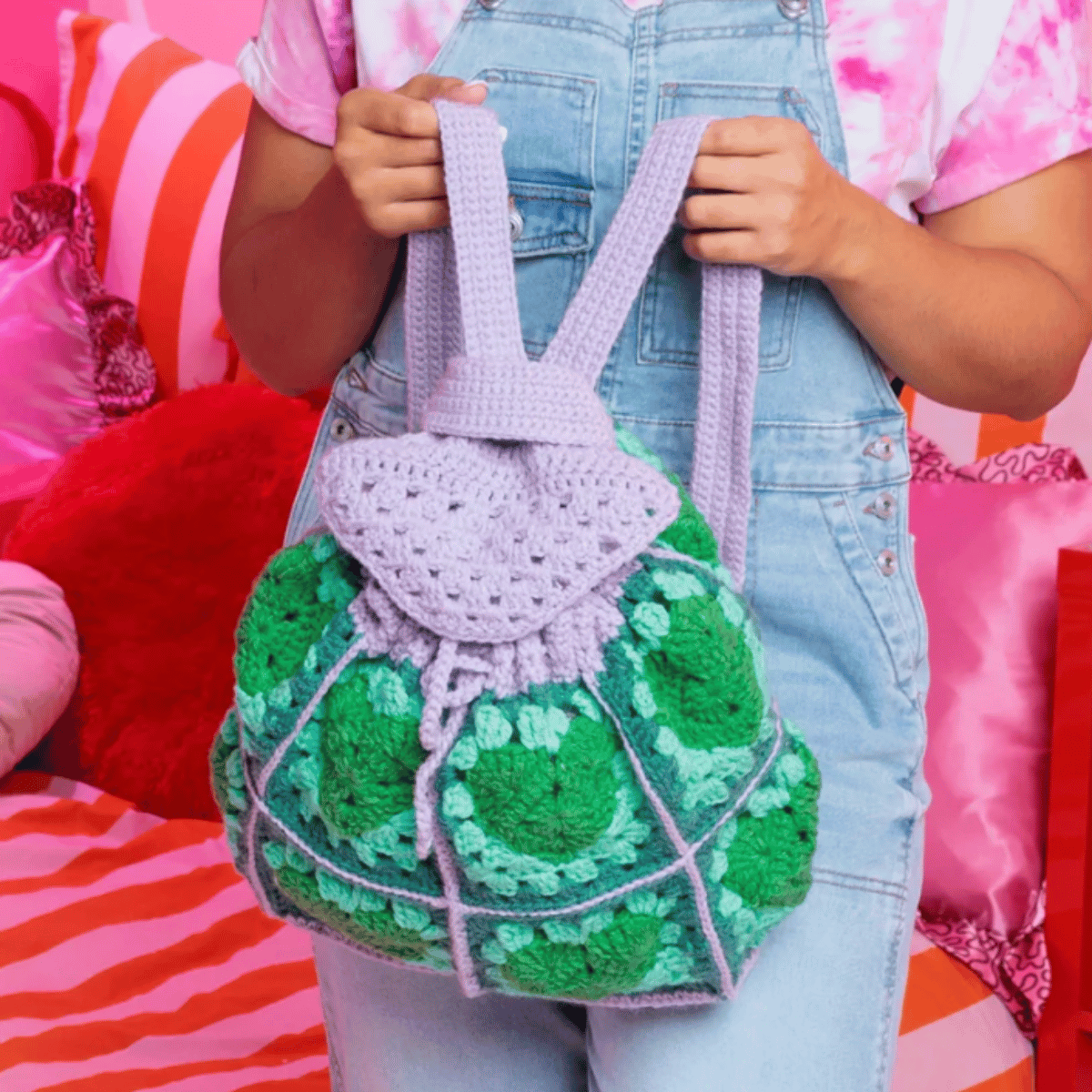 Red Heart Pack A Heart Crochet Backpack Pattern – Cute Heart Bag PDF