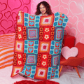Red Heart Positively Zany Crochet Blanket Pattern – Colorful Cozy Throw PDF