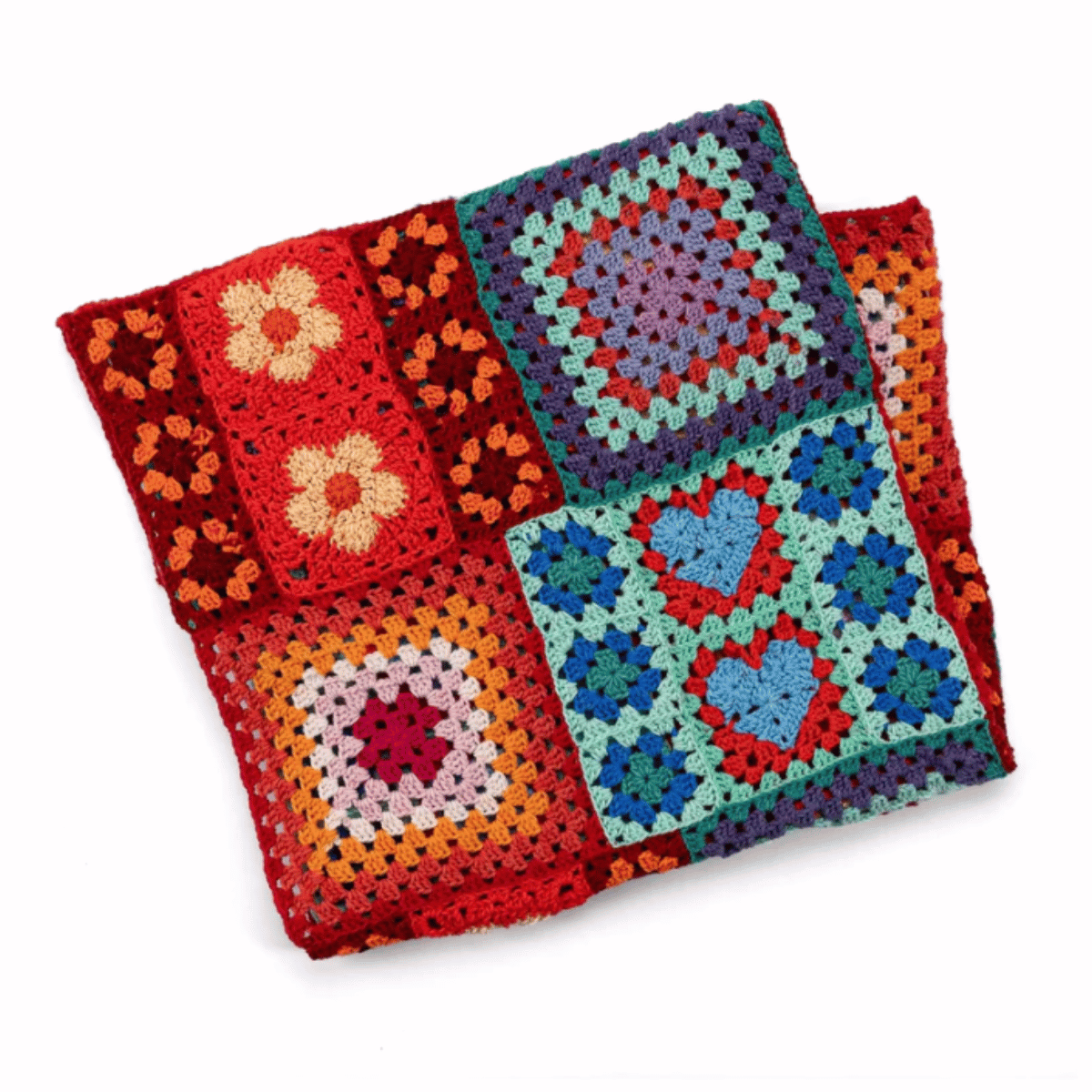 Red Heart Positively Zany Crochet Blanket Pattern – Colorful Cozy Throw PDF