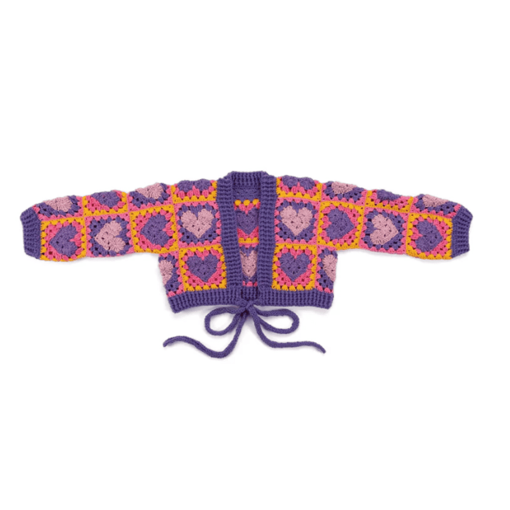 Red Heart Wrapped In Love Crochet Cardigan Pattern