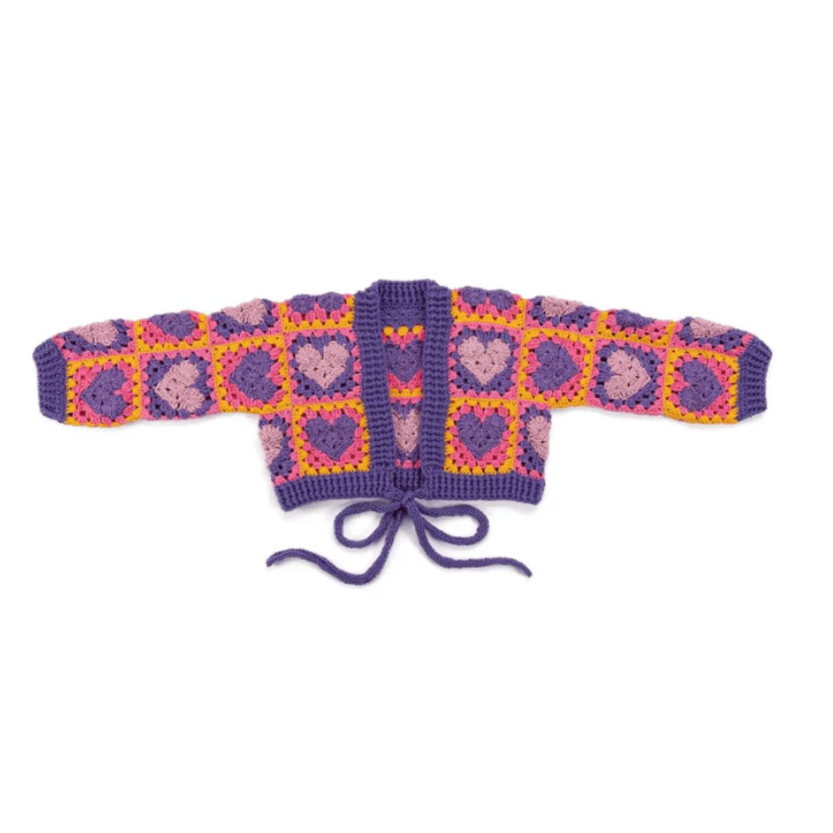Red Heart Wrapped In Love Crochet Cardigan Pattern