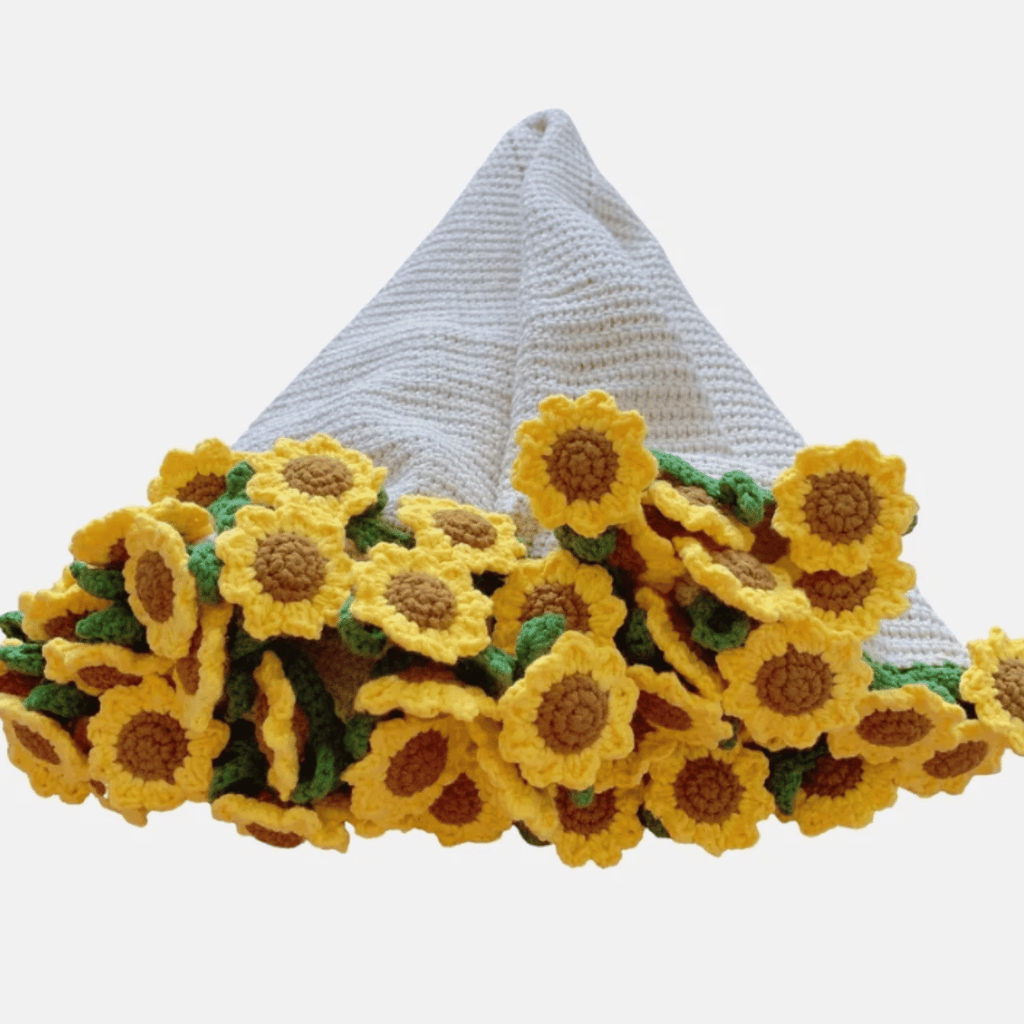 Crochet Sunflower Bouquet Blanket Pattern