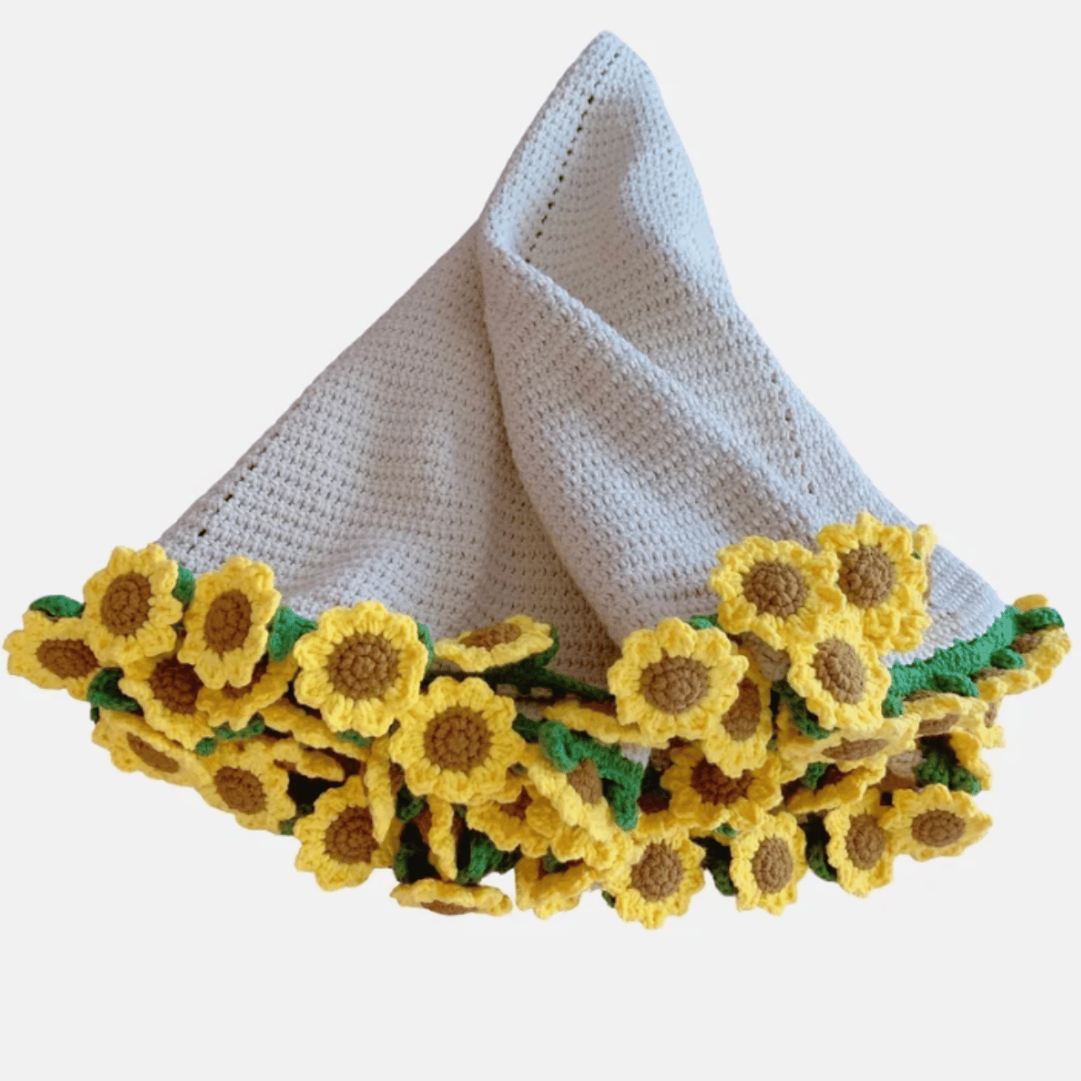 Crochet Sunflower Bouquet Blanket Pattern