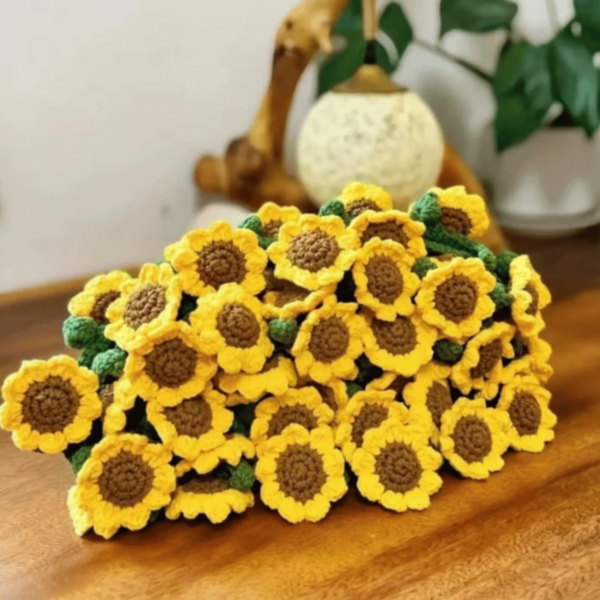 Crochet Sunflower Bouquet Blanket Pattern
