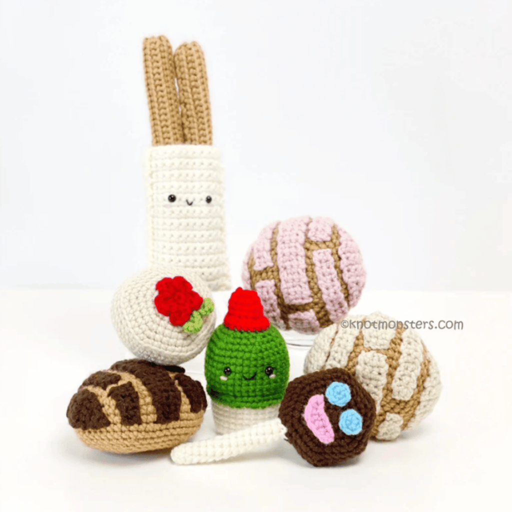 50 Sweets & Treats Crochet Pattern Bundle PDF – Amigurumi Dessert Collection Digital Download