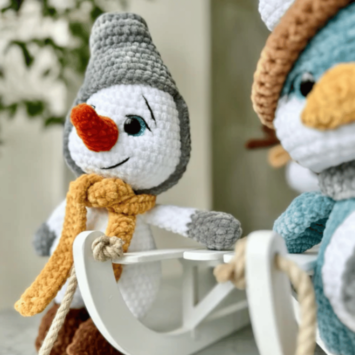 3-in-1 Amigurumi Crochet Pattern – Penguin, Snowman & Reindeer PDF Pattern