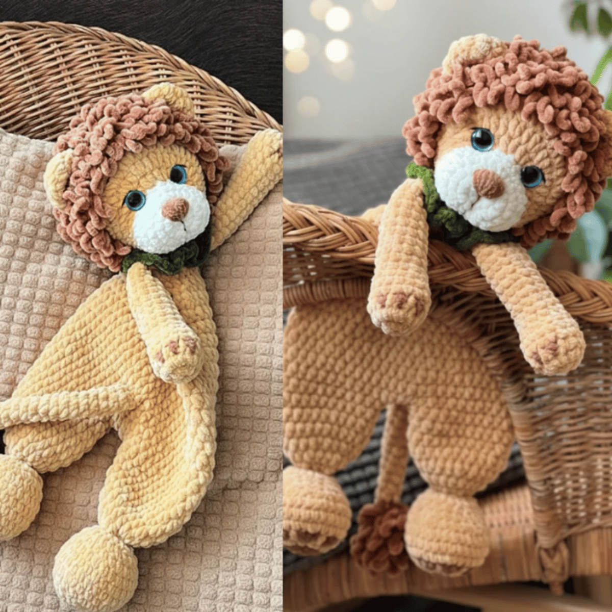 Adorable Lion Comforter Crochet Pattern