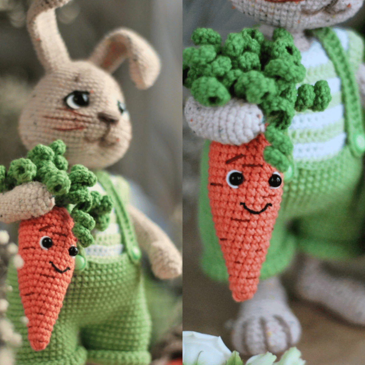 Benny the Bunny Amigurumi Crochet Pattern PDF Plush Bunny Toy Tutorial
