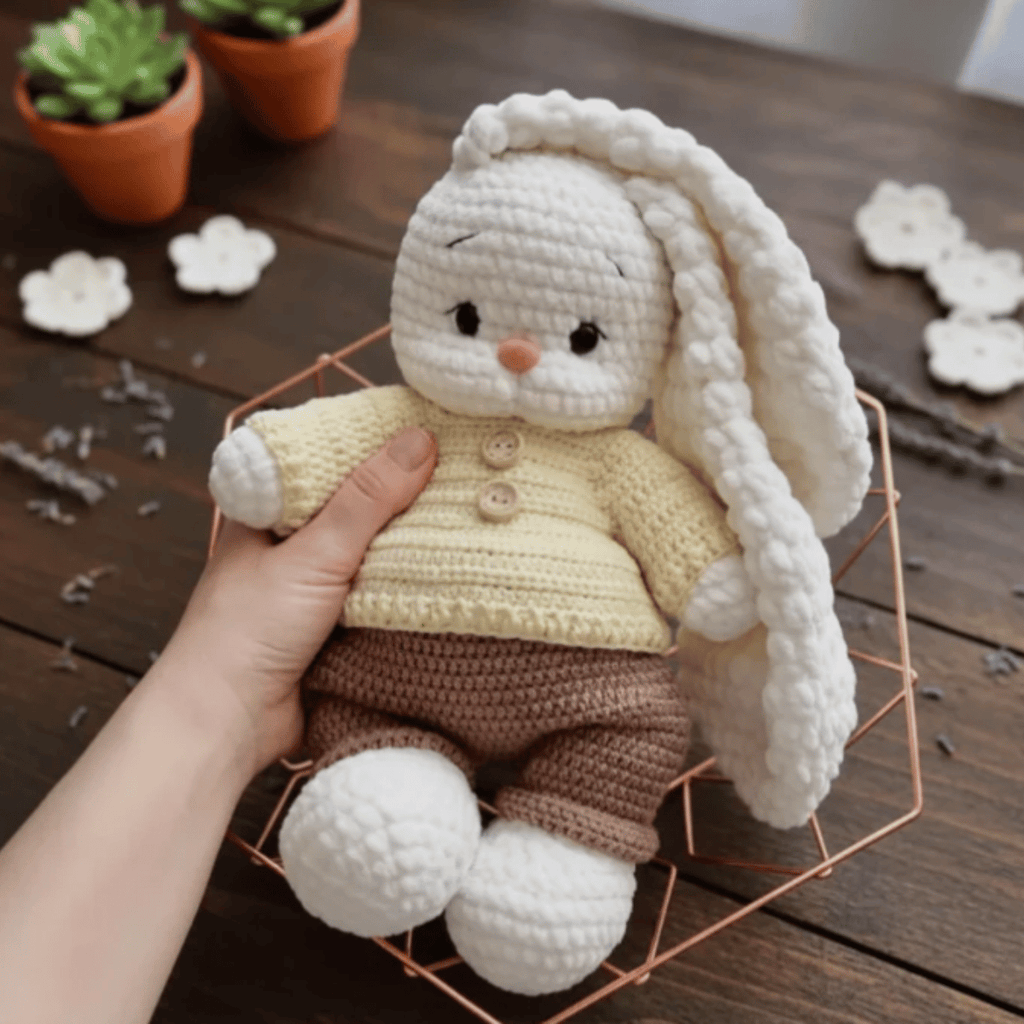 Bella Bunny Outfit Amigurumi Crochet Pattern PDF Toy & Clothes Tutorial