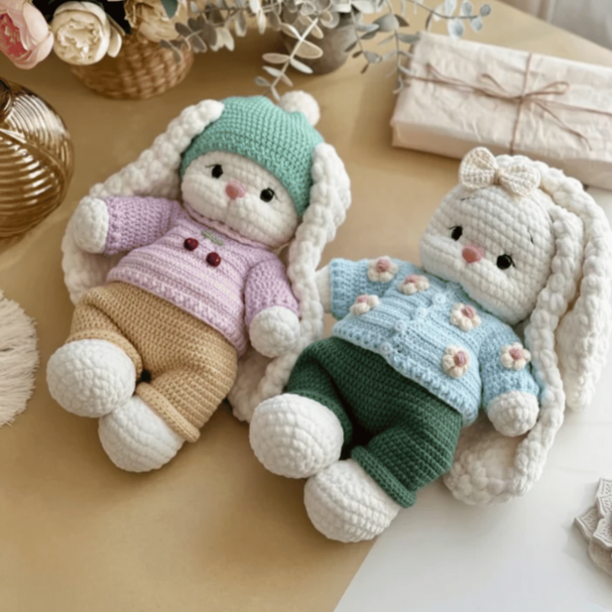 Bella Bunny Outfit Amigurumi Crochet Pattern PDF Toy & Clothes Tutorial