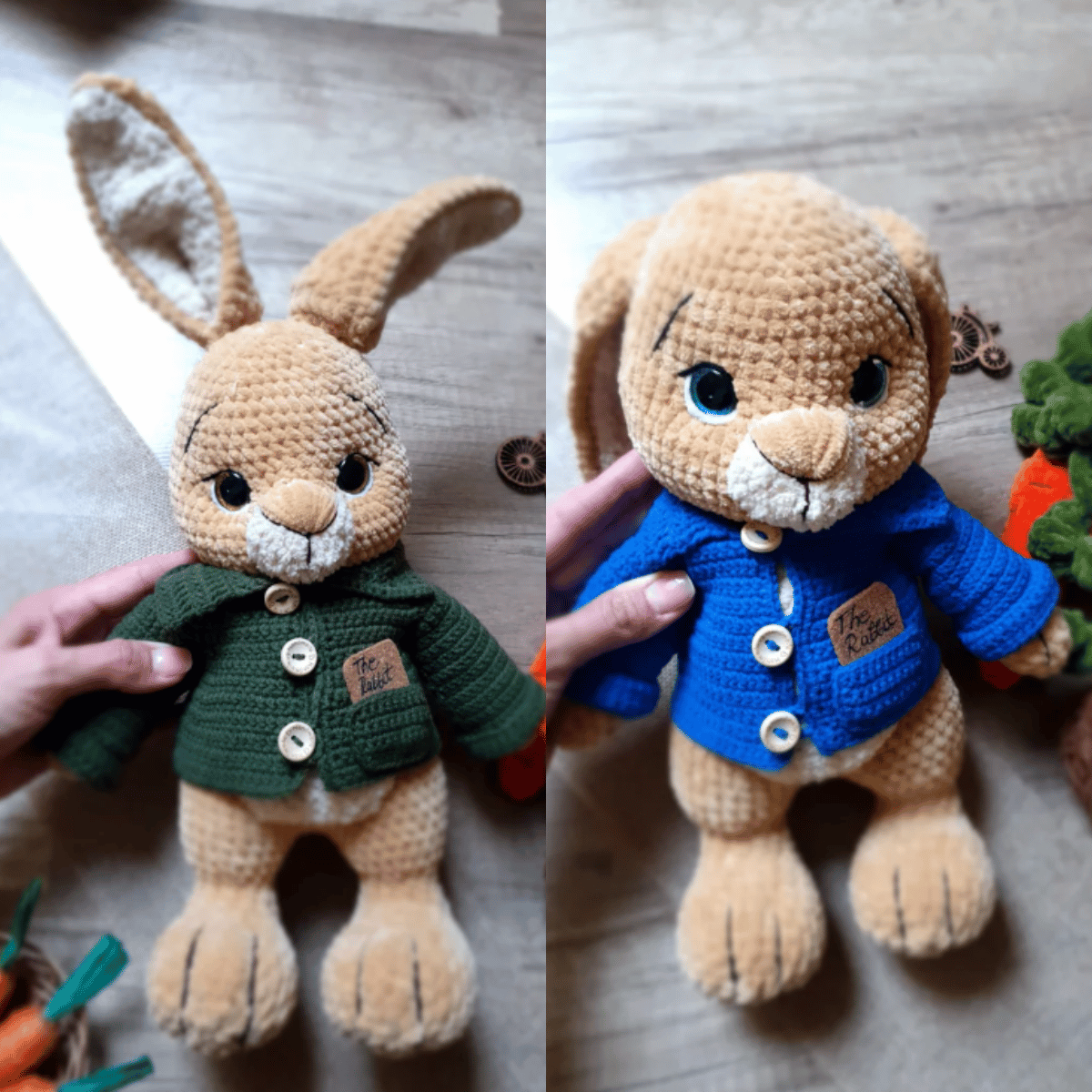 Lulu & Lili Crochet Bunny Pattern Set PDF Amigurumi Rabbit Bundle Tutorial