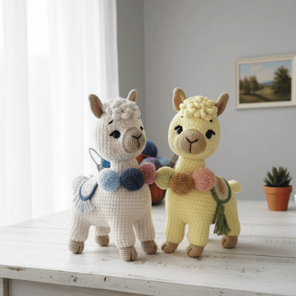 Luna the Llama Amigurumi Crochet Pattern PDF Plush Alpaca Toy Tutorial