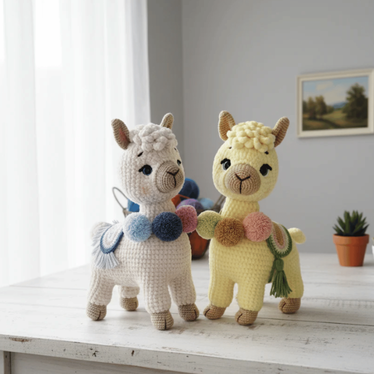 Luna the Llama Amigurumi Crochet Pattern PDF Plush Alpaca Toy Tutorial