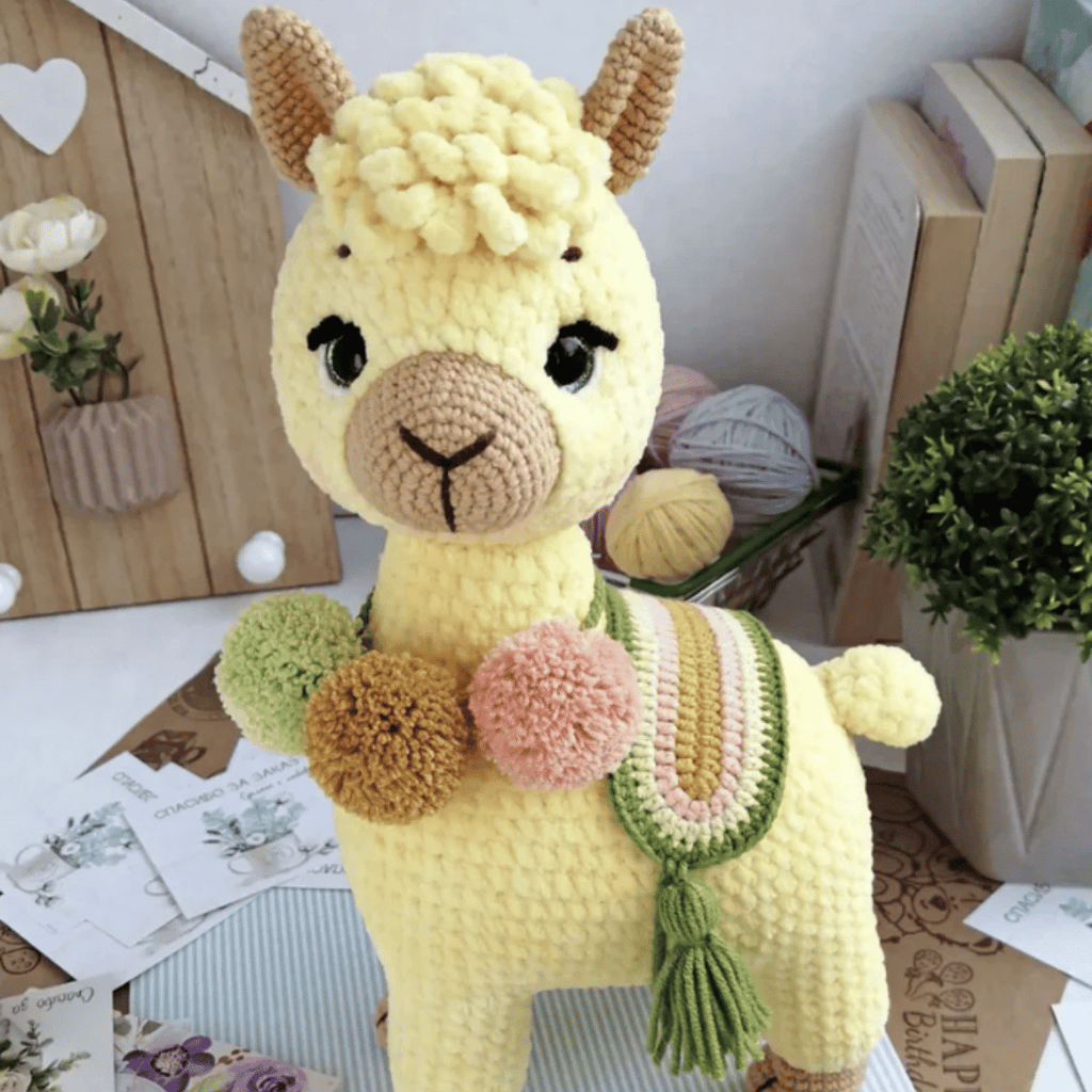Luna the Llama Amigurumi Crochet Pattern PDF Plush Alpaca Toy Tutorial