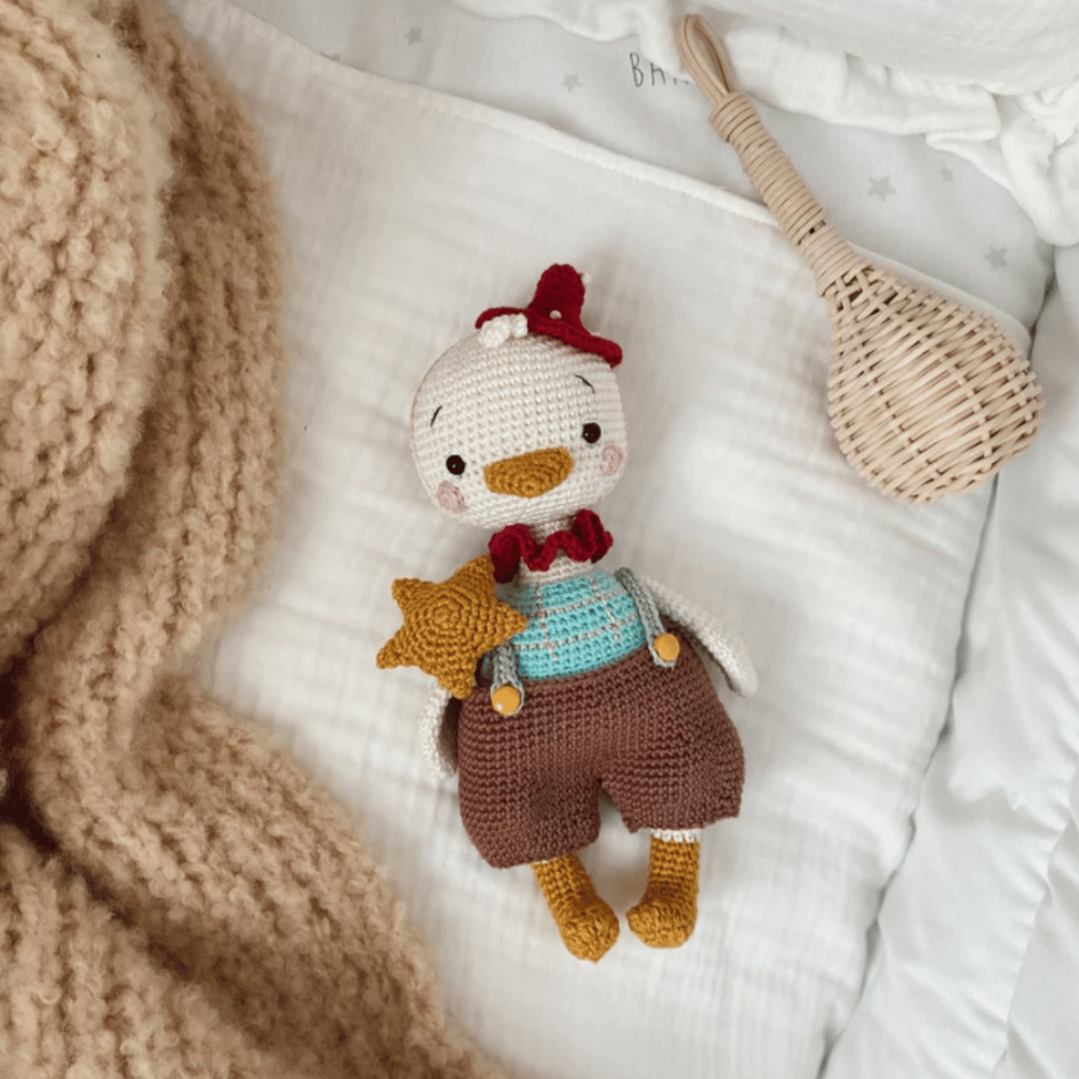 Pol the Goose Amigurumi Crochet Pattern PDF Farm Animal Plush Toy Tutorial