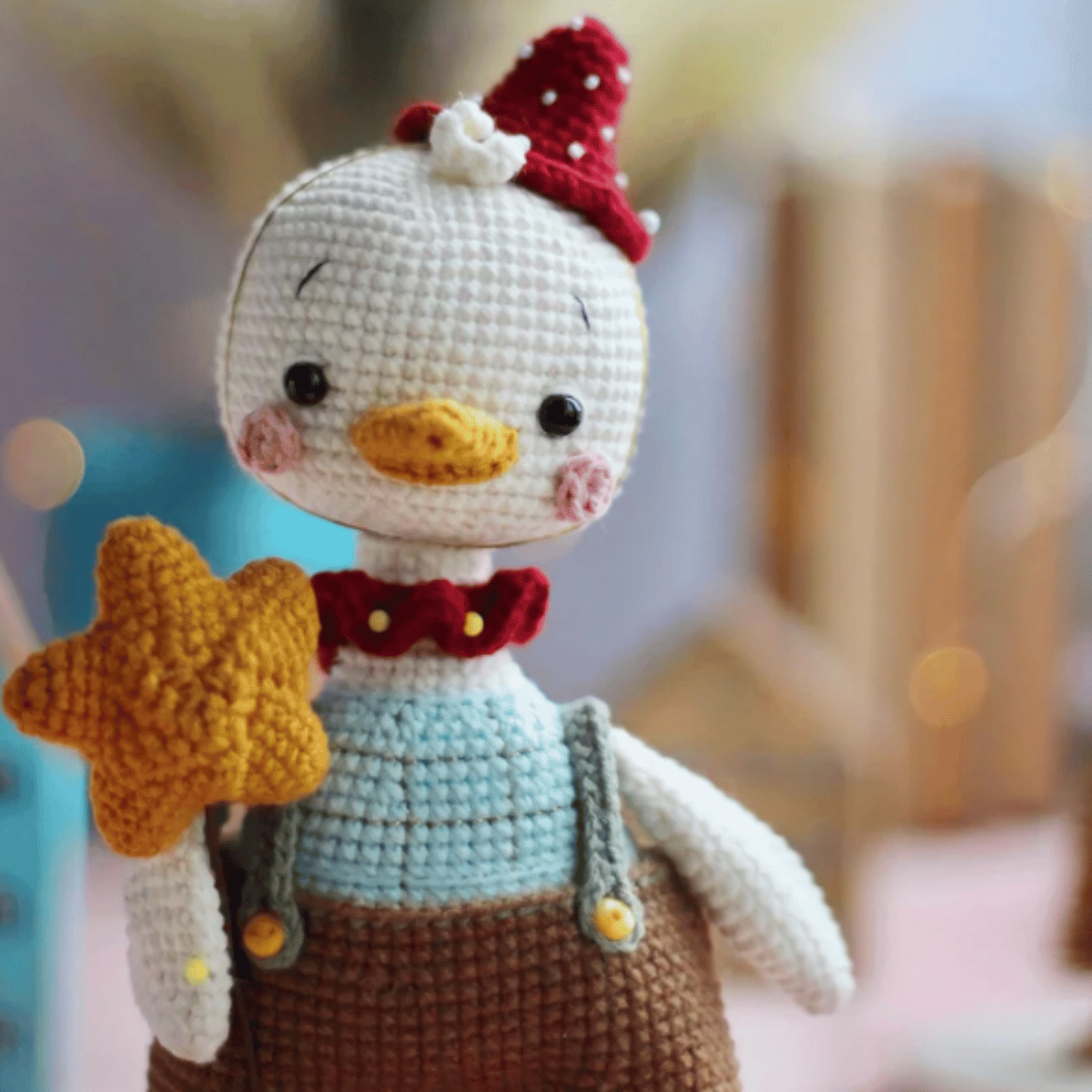 Pol the Goose Amigurumi Crochet Pattern PDF Farm Animal Plush Toy Tutorial