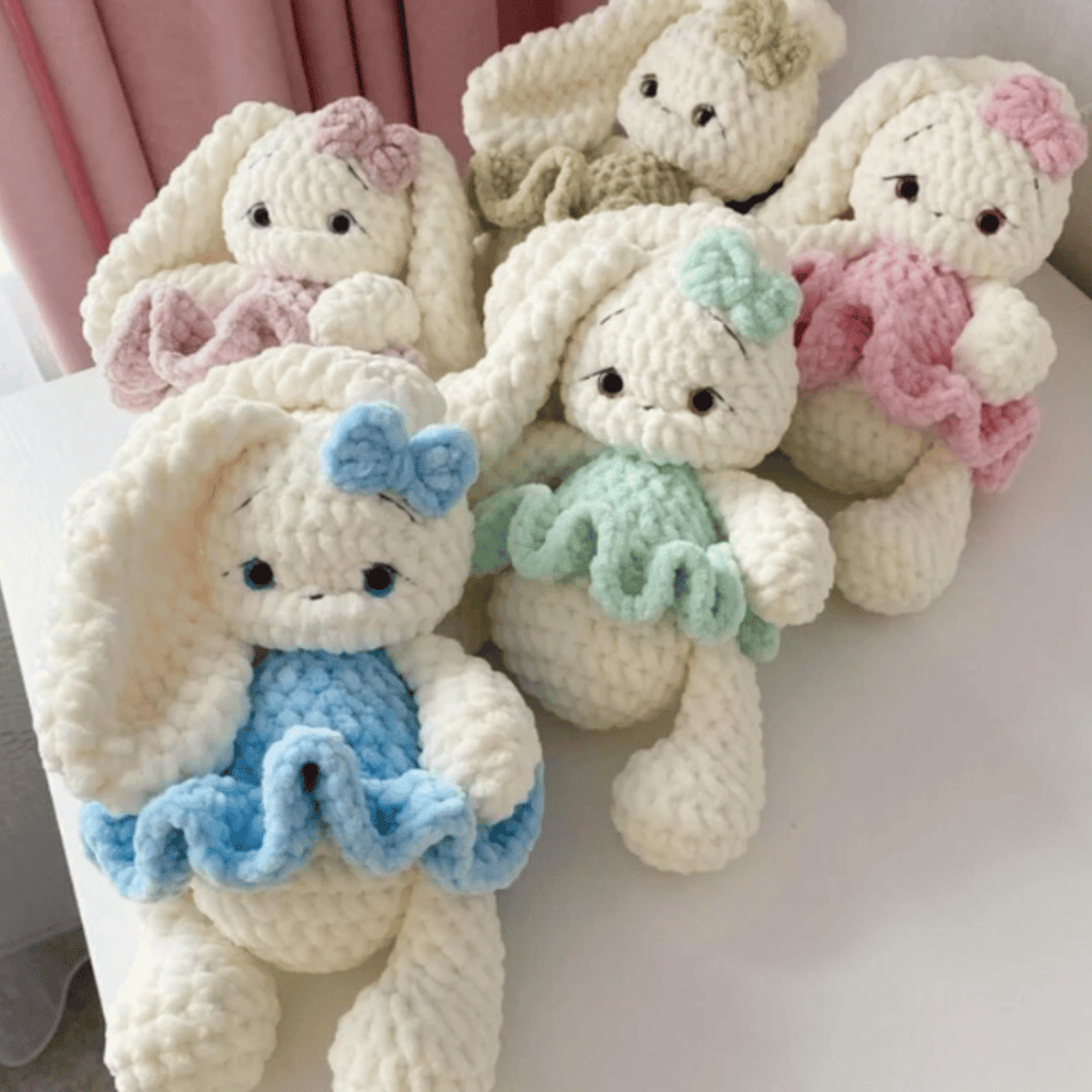 Bunny Amigurumi Crochet Pattern PDF Plush Rabbit Toy Tutorial