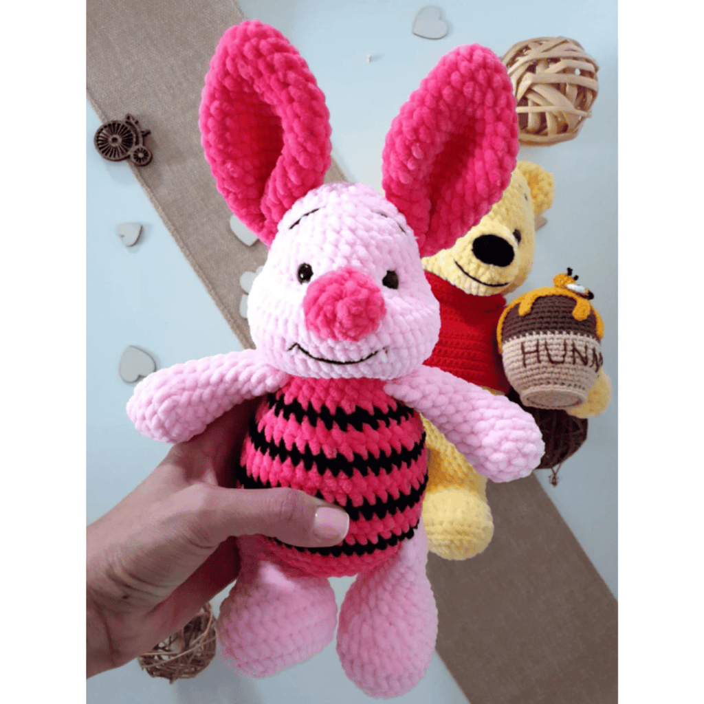 Pippa the Little Pig Amigurumi Crochet Pattern PDF Farm Animal Plush Tutorial