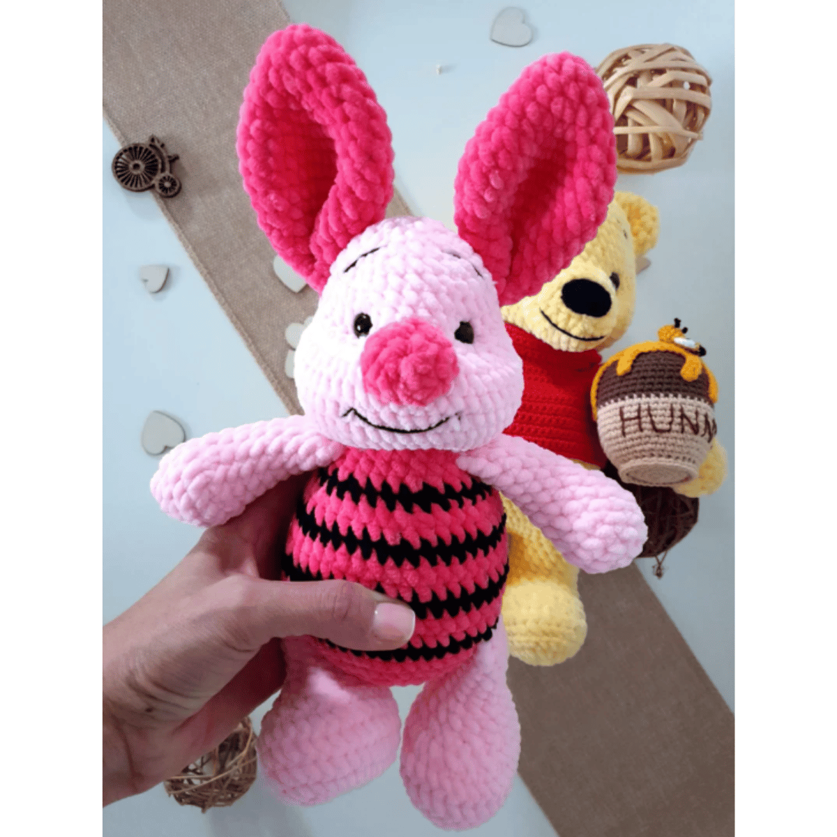 Pippa the Little Pig Amigurumi Crochet Pattern PDF Farm Animal Plush Tutorial