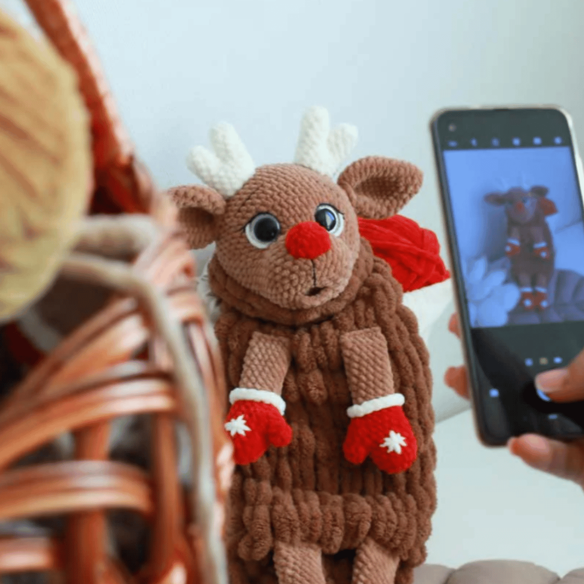 Remy the Pajama Reindeer Amigurumi Crochet Pattern PDF Christmas Plush Tutorial