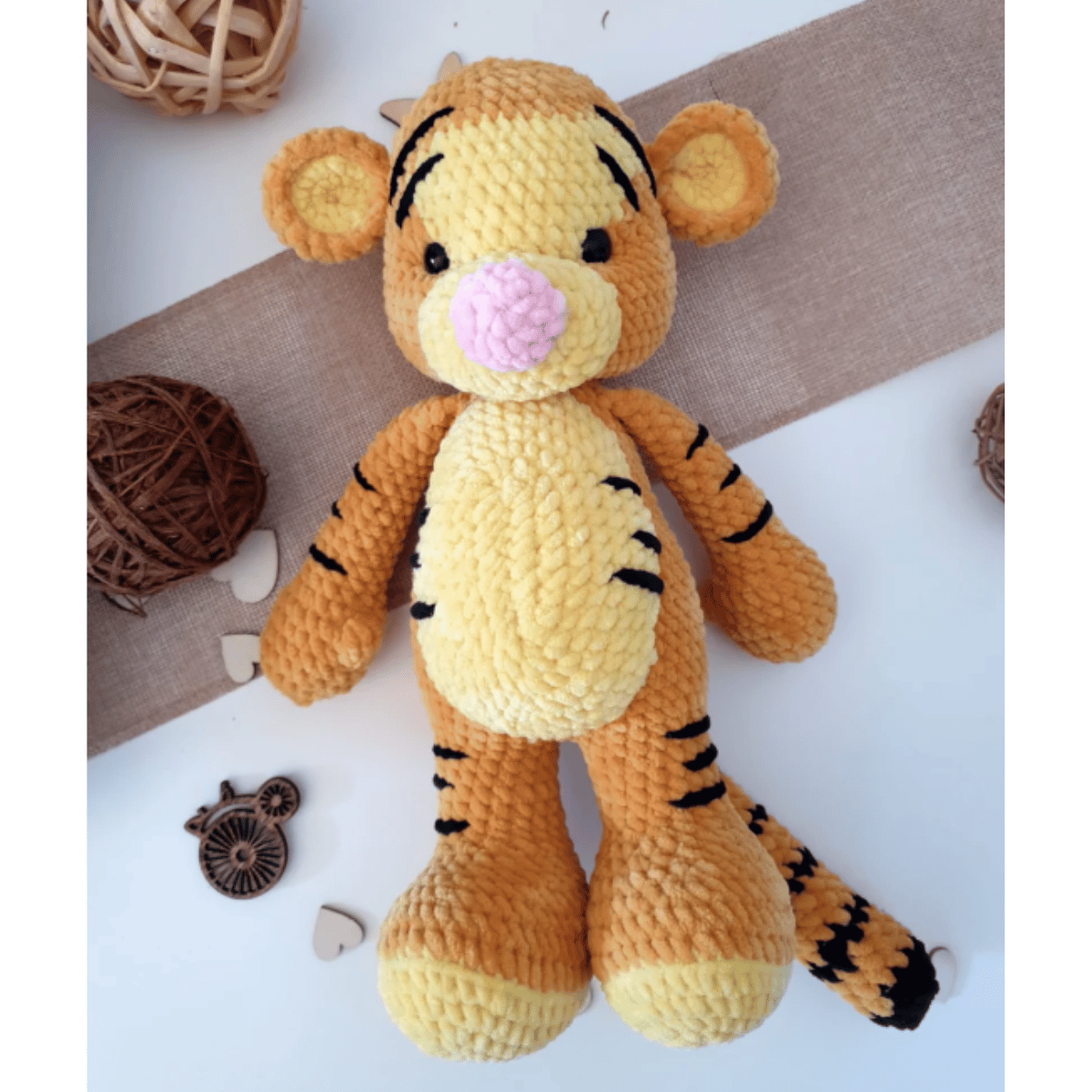 Tiger Amigurumi Crochet Pattern PDF Safari Plush Toy Tutorial