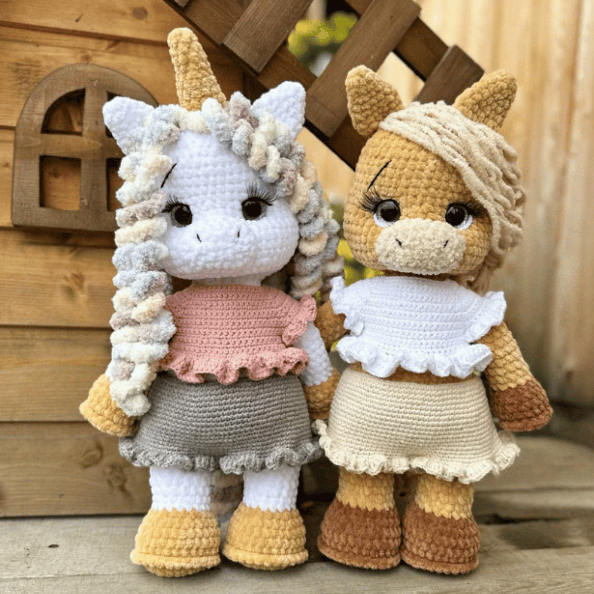 2-in-1 Unicorn & Horse Amigurumi Crochet Pattern PDF with Clothes Tutorial