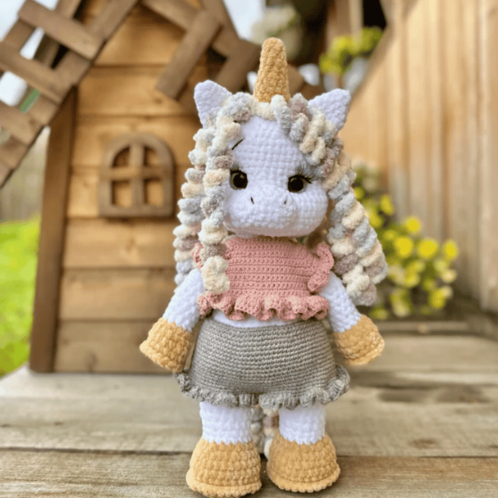 2-in-1 Unicorn & Horse Amigurumi Crochet Pattern PDF with Clothes Tutorial