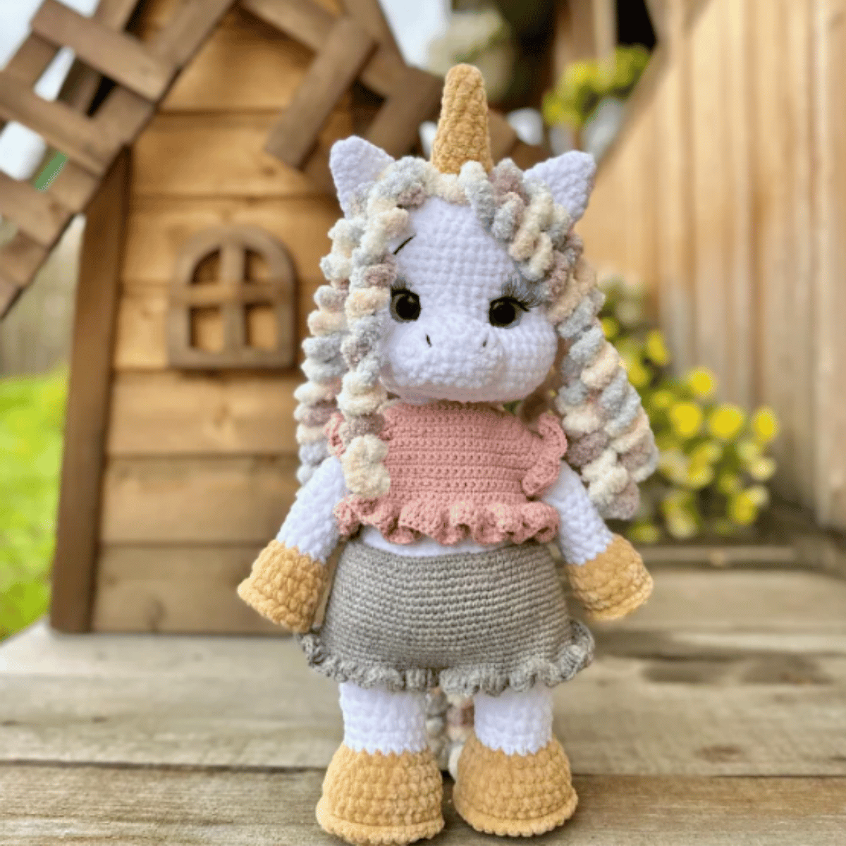 2-in-1 Unicorn & Horse Amigurumi Crochet Pattern PDF with Clothes Tutorial