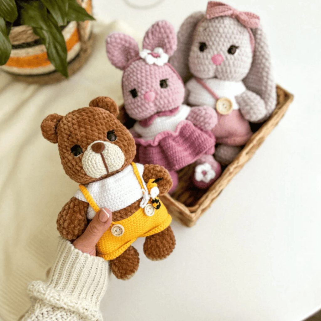 3-in-1 Amigurumi Plush Babies Crochet Pattern PDF Bundle Tutorial