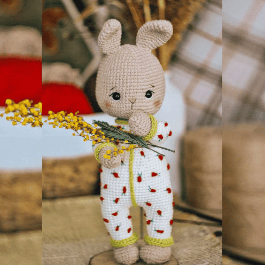 Carrot Dreams Bunny Amigurumi Crochet Pattern PDF Plush Rabbit Tutorial