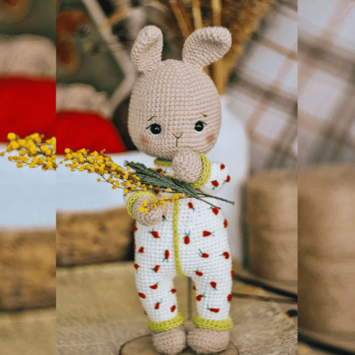 Carrot Dreams Bunny Amigurumi Crochet Pattern PDF Plush Rabbit Tutorial